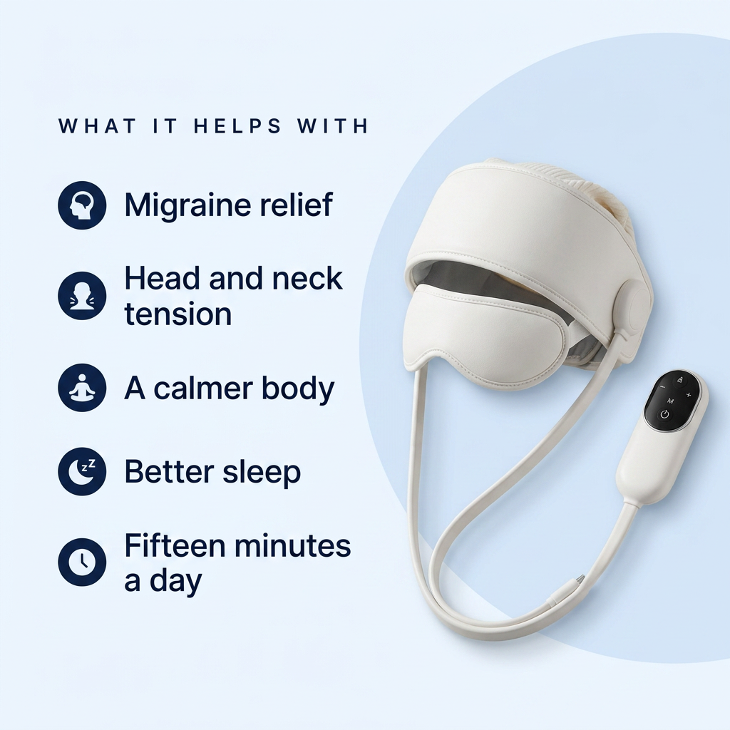 NeuroCore QuietMind | ThermoPress Cap for Migraine and Tension Relief